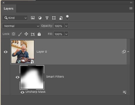 masking photograph sharpening